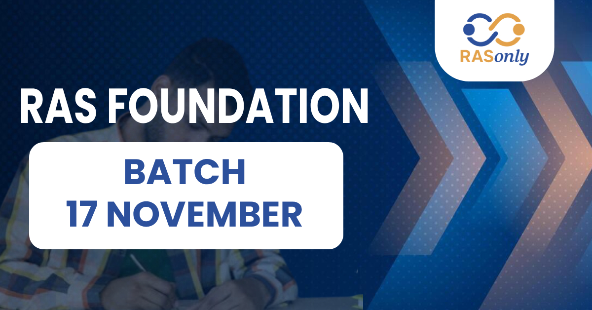 RAS Foundation 17 November Batch