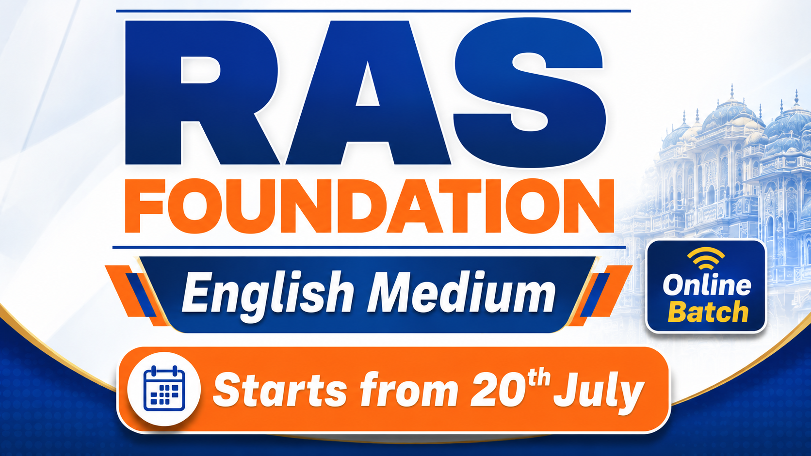 RAS Foundation Online Batch 20th July