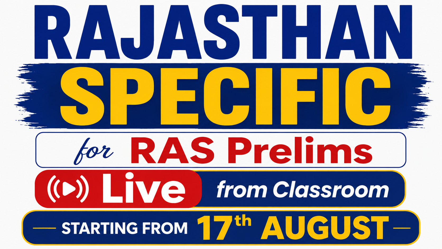 Rajasthan Specific for RAS Prelims 2026